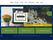 Tablet Screenshot of apartmentsinbloomfieldct.com